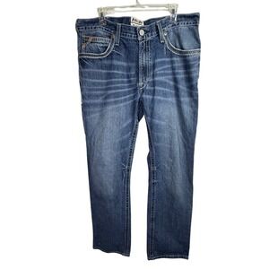 Ariat M4 Relaxed Boot Cut Jeans Mens 36x36 Durango Coltrane Blue Denim 10017511